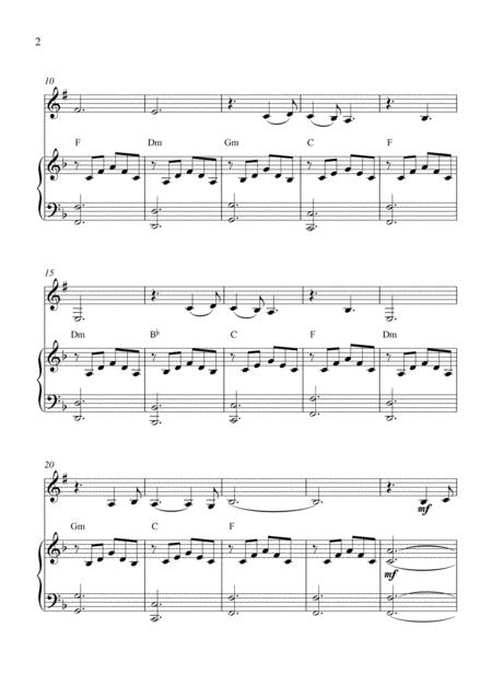 Put Your Head On My Shoulder Clarinet In B Flat Solo And Piano Accompaniment With Chords Page 2