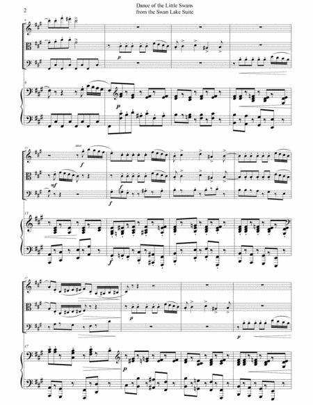 Pyotr Tchaikovsky Dance Of The Little Swans Swan Lake Ballet Arr For Piano Quartet Score And Parts Page 2