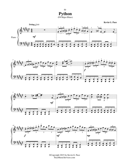 Python Original Piano Solo Page 2