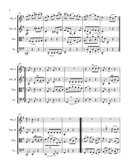 Quartet For Strings In G Page 2