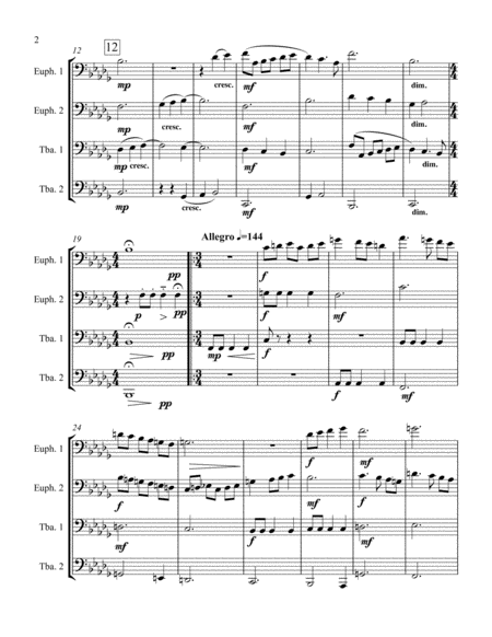 Quartet For Tubas Page 2