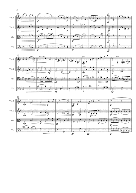 Quartet Movement In D Minor Page 2