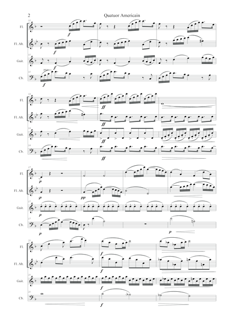 Quatuor Amricain 1st Mvt Page 2