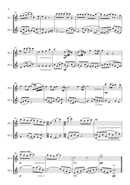 Queen Love Of My Life Flute Duet Page 2