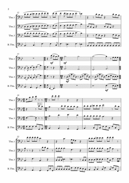 Queen Somebody To Love Trombone Quartet Page 2