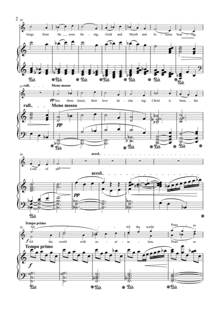 Quem Pastores Laudevere 2 Voices Piano Page 2