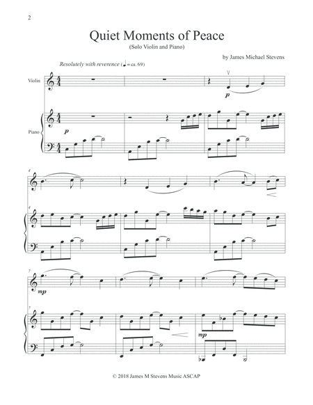 Quiet Moments Of Peace Violin Piano Page 2