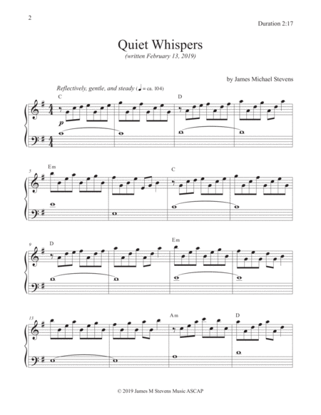 Quiet Whispers Reflective Piano Page 2