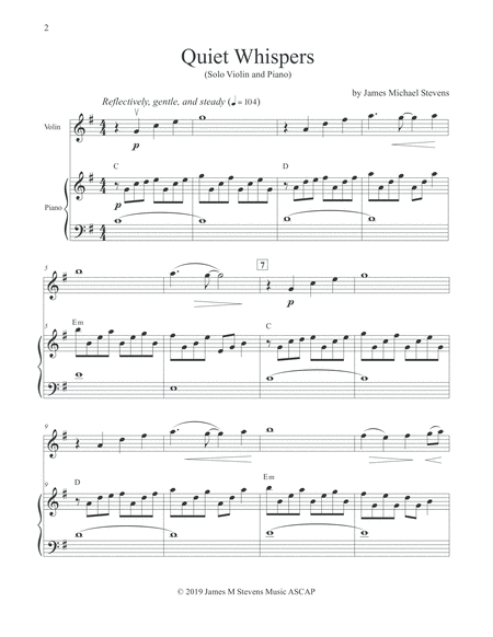 Quiet Whispers Violin Piano Page 2