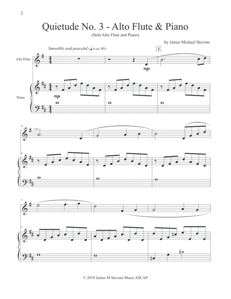 Quietude No 3 Alto Flute Piano Page 2