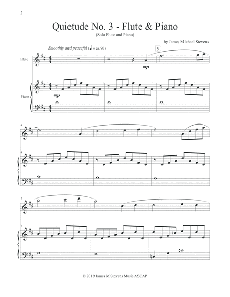 Quietude No 3 Flute Piano Page 2