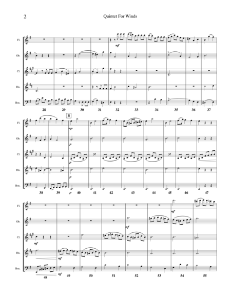 Quintet For Winds Op 88 No 1 Page 2