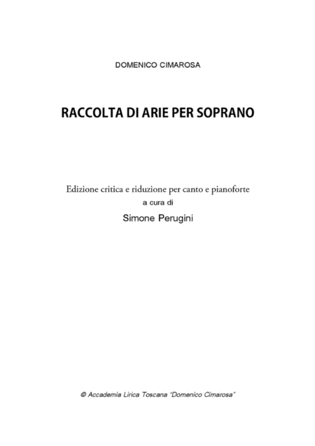 Raccolta Di Arie Per Soprano A Collection Of Inedit Opera Arias For Soprano Page 2