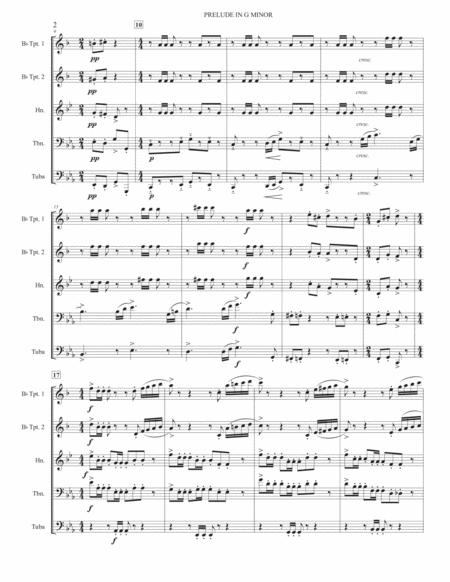 Rachmaninoff Prelude In G Minor Brass Quintet Page 2