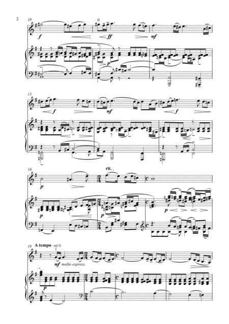 Rachmaninoff Vocalise Op 34 No 14 Violin And Piano Page 2