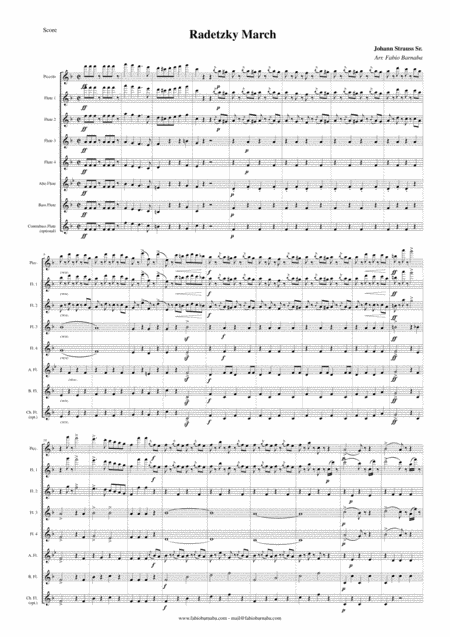 Radetzky March For Flute Choir Page 2