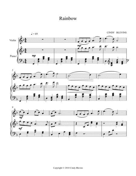 Rainbow For Piano And Violin Page 2
