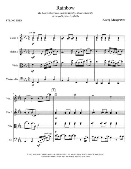 Rainbow Kasey Musgraves String Trio Page 2