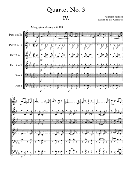 Ramsoe Brass Quartet No 3 4th Mvt Page 2