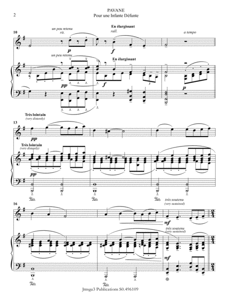 Ravel Pavane For Flute Piano Page 2