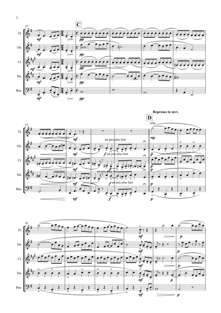 Ravel Pavane Pour Une Infante Dfunte Pavane For A Dead Princess Wind Quintet Page 2