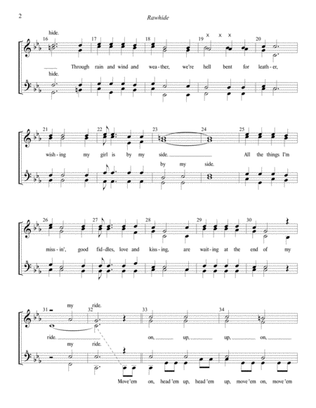 Rawhide Chorus Page 2