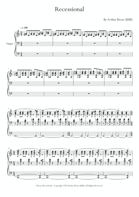 Recessional Organ Solo Page 2