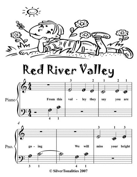 Red River Valley Beginner Piano Sheet Music Page 2