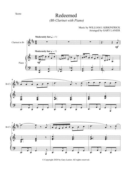 Redeemed For Bb Clarinet And Piano With Score Part Page 2