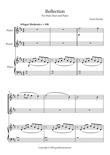 Reflection Flute Duet And Piano Early Intermediate Page 2
