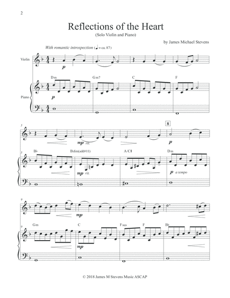 Reflections Of The Heart Violin Piano Page 2