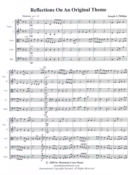 Reflections On An Original Theme Score Page 2