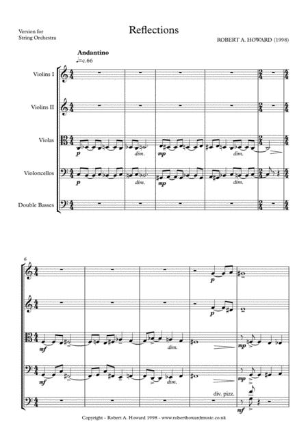 Reflections String Orchestra Version Page 2