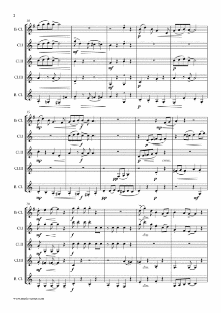 Reindeer Rampage Clarinet Quintet Page 2