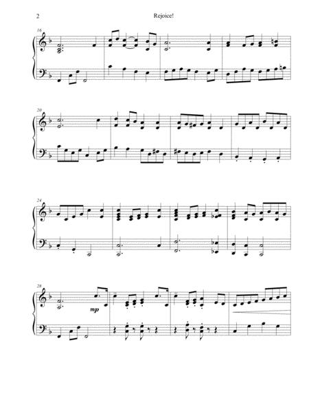 Rejoice A Palm Sunday Or Easter Piano Solo Page 2