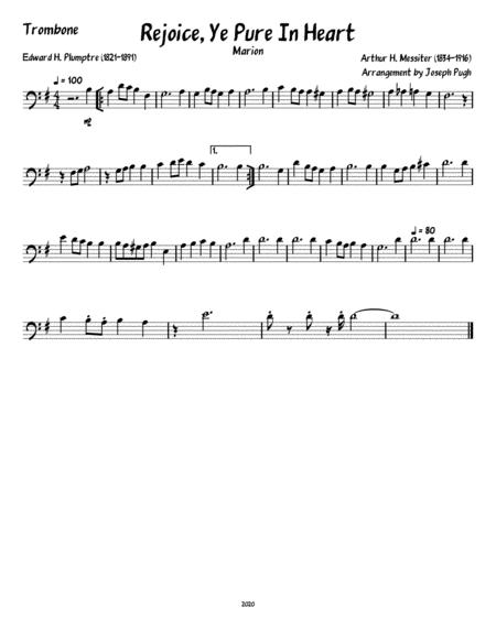 Rejoice Ye Pure In Heart Brass Quartet Page 2