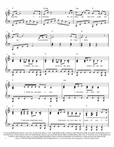 Remember Piano Lyrics Chords Page 2
