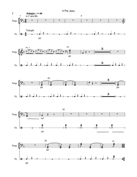 Requiem Faure Percussion Parts Only Page 2