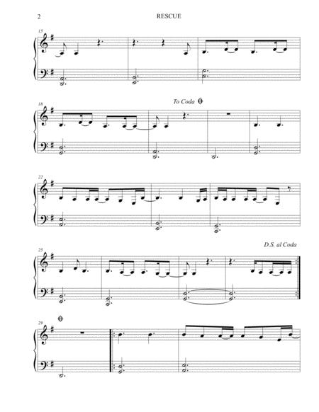Rescue Lauren Daigle Sheet Music Easy Piano Page 2