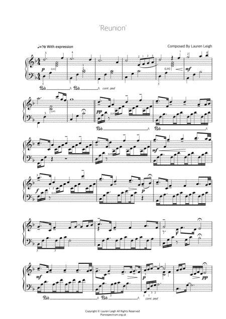 Reunion Piano Solo Page 2