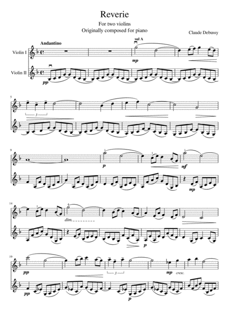 Reverie Violin Duet Page 2