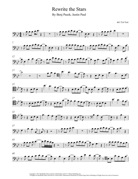 Rewrite The Stars Cello Solo Page 2