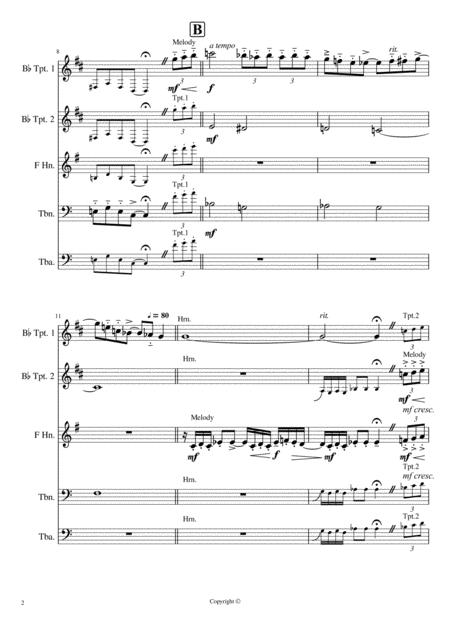 Rhapsody In Blue G Gershwin Condensed Version For Brass Quintet Page 2