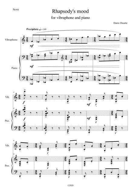 Rhapsody Mood For Vibraphone And Piano Page 2