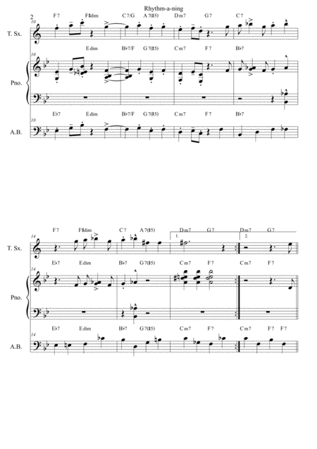 Rhythm A Ning Score Page 2