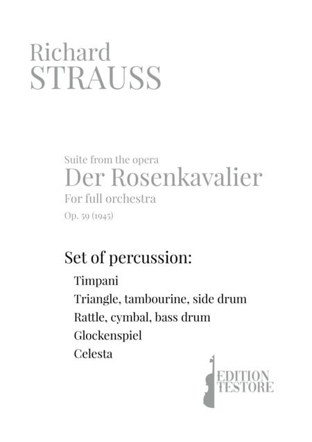 Richard Strauss Suite Der Rosenkavalier Op 59 Percussion Set Page 2