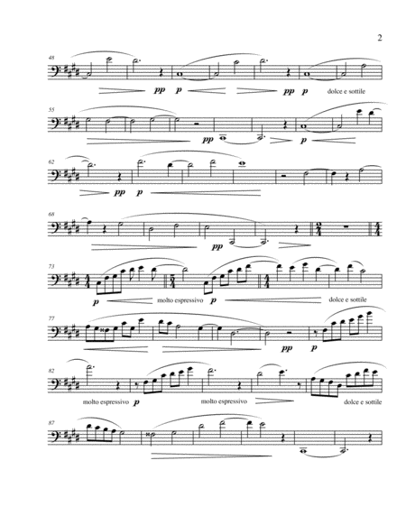 Riflessi For Cello Solo Page 2