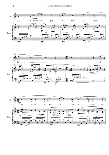 Rima 10 Los Invisibles Tomos Del Aire Soprano Piano Page 2