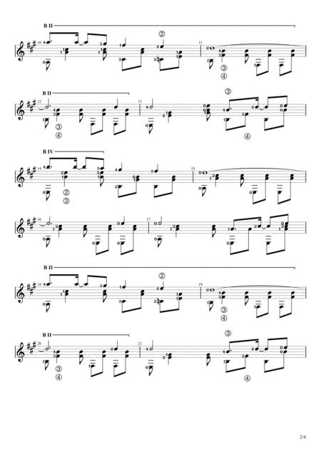 Rindu Lukisan Solo Guitar Score Page 2