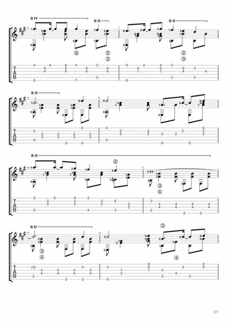 Rindu Lukisan Solo Guitar Tablature Page 2